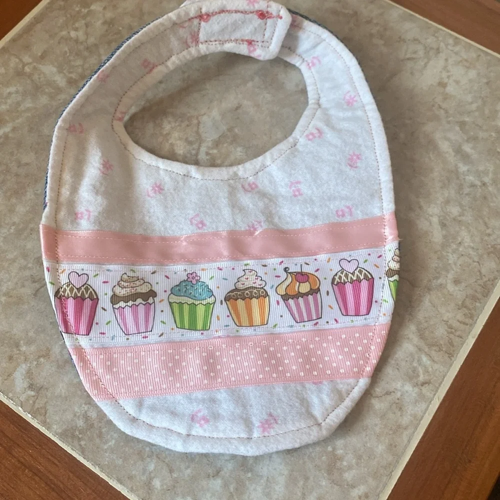 Handmade Double-Sided Cowgirl Baby Bib